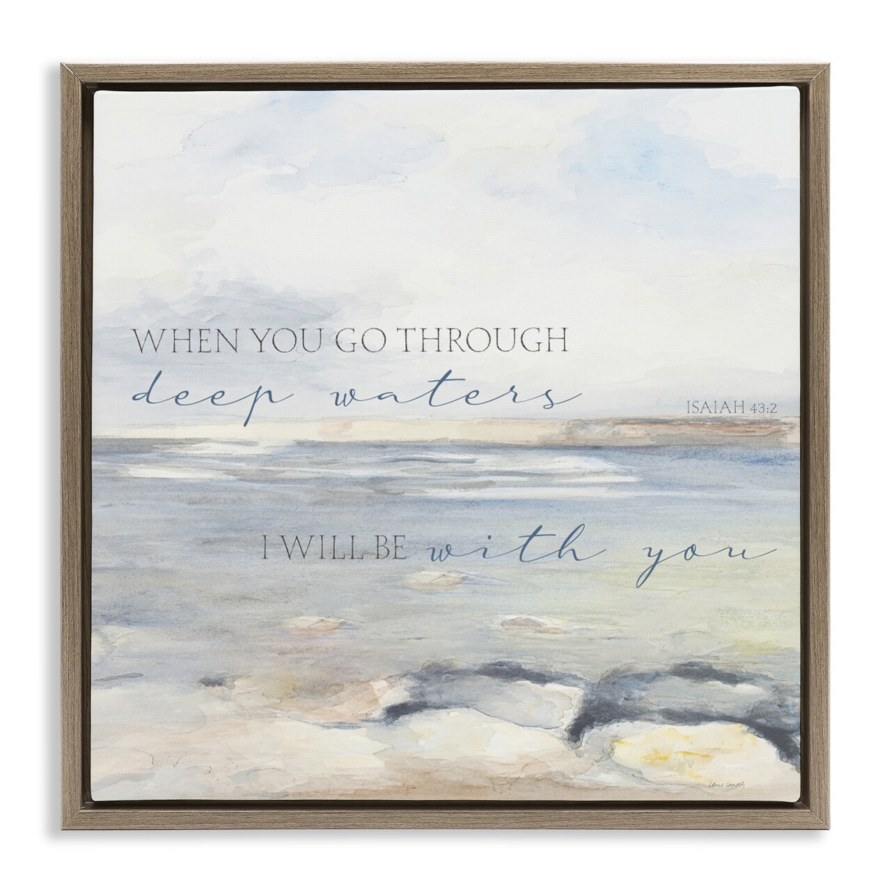 Stupell Industries Deep Waters with You Floating Frame, design by Lanie Loreth